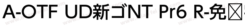 A-OTF UD新ゴNT Pr6 R字体转换